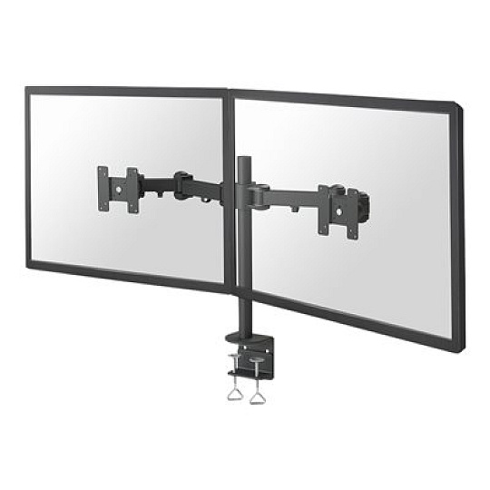 Neomounts FPMA-D960D - Montážní sada - plný pohyb - pro 2 LCD displeje - černá - velikost obrazovky: 10"-27" - upevnění svorkou, upevnitelné na stůl