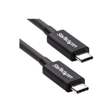 StarTech.com 50cm (1.6ft) Thunderbolt 3 Cable, 40Gbps, 100W PD, 4K/5K Video, Thunderbolt-Certified, Compatible w/ TB4/USB 3.2/DisplayPort - Kabel Thunderbolt - 24 pin USB-C (M) do 24 pin USB-C (M) - Thunderbolt 3 / USB / DisplayPort - 50 cm - černá - pro P/N: PEXUSB321C, TB33A1C, TB3DK2DHV, TB3DK2DHVUE, TB3DK2DPPDUE, TB3DKDPMAW, TB3DKDPMAWUE StarTech.com 50cm (1.6ft) Thunderbolt 3 Cable, 40Gbps, 100W PD, 4K/5K Video, Thunderbolt-Certified, Compatible w/ TB4/USB 3.2/DisplayPort - Kabel Thunderbolt - 24 pin USB-C (M) do 24 pin USB-C (M) - Thunderbolt 3 / USB / DisplayPort - 50 cm - černá - pro P/N: PEXUSB321C, TB33A1C, TB3DK2DHV, TB3DK2DHVUE, TB3DK2DPPDUE, TB3DKDPMAW, TB3DKDPMAWUE