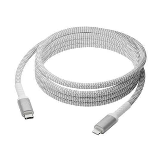 dbramante1928 re-charge - Kabel Lightning - 24 pin USB-C s piny (male) do Lightning s piny (male) - 2.5 m - pletený kabel, 100% recycled plastic