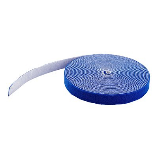 Startech 100ft Hook and Loop Roll, Cut-to-Size Reusable Cable Ties, Bulk Industrial Wire Fastener Tape / Adjustable Fabric Wraps Blue / Resuable Self Gripping Cable Management Straps - Adjustable Loop Ties (HKLP100BL) - Hácek se smyckou - 30.48 m - modrá - pro P/N: CABSHELF116, CABSHELF116V, HKLP100, HKLP100GN, HKLP100RD, HKLP100YW, RK1833BKM