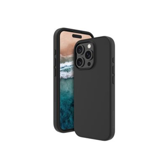dbramante1928 Monaco - Zadní kryt pro mobilní telefon - kompatibilita s MagSafe - silikon, plast - nocní cern - pro Apple iPhone 16 Pro Max