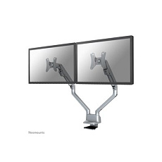 Neomounts FPMA-D750D - Montážní sada - plný pohyb - pro 2 LCD displeje - stříbrná - velikost obrazovky: 10"-32" - upevnění svorkou, průchodka, upevnitelné na stůl