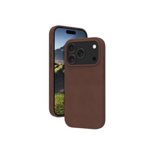 dbramante1928 Roskilde - Zadní kryt pro mobilní telefon - kompatibilita s MagSafe - kuže full-grain - dark tan