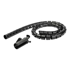 StarTech.com 2.5m (8.2ft) Cable Management Sleeve - Spiral - 1" (25mm) Diameter - W/ Cable Loading Tool - Black (CMSCOILED2) - Sada pro spojkování kabelů - černá - 2.5 m