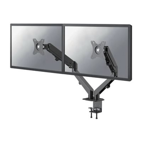 Neomounts by Newstar DS70-700BL2 - Montážní sada (úchyt na stůl) - dvojité nastavitelné rameno s plným rozsahem pohybu - pro 2 LCD displeje - černá - velikost obrazovky: 17"-27" - upevnění svorkou