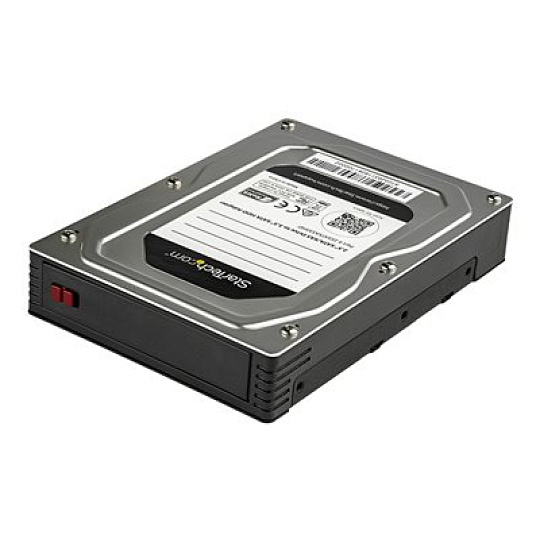 Startech 2.5 to 3.5 Hard Drive Adapter - For SATA and SAS SSDs/HDDs - SSD Enclosure - HDD Enclosure - Internal Hard Drive Enclosure (25SATSAS35HD) - Kryt úložiště - 2.5" - SATA 6Gb/s / SAS 6Gb/s - SAS 6Gb/s, SATA 6Gb/s - černá, stříbrná