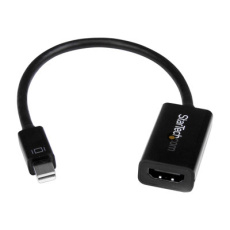 StarTech.com Mini DisplayPort to HDMI Audio / Video Converter - mDP 1.2 to HDMI Active Adapter for Ultrabook / Laptop - 4K @ 30Hz - Black (MDP2HD4KS) - Nástroj pro prevod videa - DisplayPort - HDMI - cerná