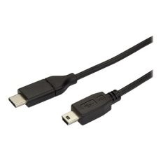 StarTech.com USB C to Mini USB Cable - 6 ft / 2m - M/M - USB 2.0 - Mini USB Cord - USB C to Mini B Cable - USB Type C to Mini USB (USB2CMB2M) - USB kabel - 24 pin USB-C (M) do mini-USB typ B (M) - Thunderbolt 3 / USB 2.0 - 2 m - černá StarTech.com USB C to Mini USB Cable - 6 ft / 2m - M/M - USB 2.0 - Mini USB Cord - USB C to Mini B Cable - USB Type C to Mini USB (USB2CMB2M) - USB kabel - 24 pin USB-C (M) do mini-USB typ B (M) - Thunderbolt 3 / USB 2.0 - 2 m - černá
