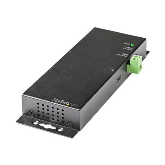 StarTech.com 4 Port USB C Hub 10Gbps, Metal Industrial USB-C Hub, 2x USB-C & 2x USB-A, ESD Surge Protection, USB-C or USB-A Host, Self-Powered, Mountable USB 3.1 Gen 2 Type-C Hub - Commercial/Rugged USB Hub - Rozbocovac - 2 x USB 3.2 Gen 2 + 2 x USB-C 3.2 Gen 2 - desktop