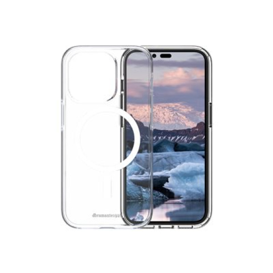 dbramante1928 Iceland Pro - Zadní kryt pro mobilní telefon - kompatibilita s MagSafe - 100% recyklovaný plast - průsvitná - pro Apple iPhone 14 Pro