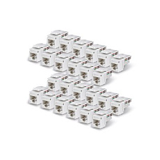 Startech - Konektor keystone - 90°, 110 punch down - CAT 6 - UTP - RJ-45 - bílá - kompatibilní s TAA (balení 24) Startech - Konektor keystone - 90°, 110 punch down - CAT 6 - UTP - RJ-45 - bílá - kompatibilní s TAA (balení 24)