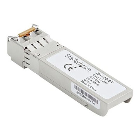 StarTech.com HPE J9152D Compatible SFP+ Module, 10GBASE-LRM, 10GbE Multi Mode (MMF) Fiber Optic Transceiver, 10GE Gigabit Ethernet SFP+, LC Connector, 200m, 1310nm, DDM, HPE 1850, 2540, 2930M, - Lifetime Warranty (J9152D-ST) - Modul SFP+ vysílace (odpovídá: HP J9152D) - 10GbE - 10GBase-LRM - multirežim LC - až 200 m - 1310 nm - pro HPE Aruba 2530, 2920, 2930M 24, 3800, 3810M 40, 3810M 48, 6200M 24, MACsec Advanced Module
