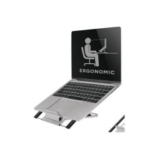 Neomounts NSLS100 - Stojan - pro notebook / tablet - stříbrná - velikost obrazovky: 10"-22" - na stůl