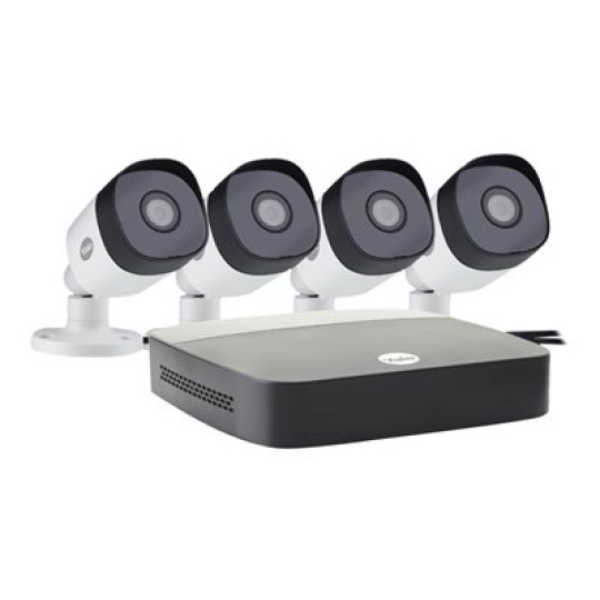 Yale Essentials Smart Home CCTV Kit - DVR + camera(s) - drátový (LAN) - 4 kanály - 1 x 1 TB - 4 fotoaparát(y)