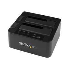 StarTech.com Dual Bay Hard Drive Duplicator, Standalone USB 3.0 (5 Gbps) eSATA to 2.53.5 SATA III HDDSSD ClonerCopier, Hard Drive Docking Station - Hard Disk Cloner - Radic úložište - 2.5", 3.5" - SATA 6Gb/s - USB 3.0 - cerná - pro P/N: SVA12M5NA StarTech.com Dual Bay Hard Drive Duplicator, Standalone USB 3.0 (5 Gbps) eSATA to 2.53.5 SATA III HDDSSD ClonerCopier, Hard Drive Docking Station - Hard Disk Cloner - Radic úložište - 2.5", 3.5" - SATA 6Gb/s - USB 3.0 - cerná - pro P/N: SVA12M5NA