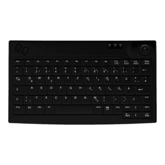 Active Key AK-440-TU - Klávesnice - s trackball - USB - QWERTY - americká - černá
