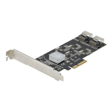 StarTech.com 8 Port SATA PCIe Card, PCI Express 6Gbps SATA Expansion Card with 4 Host Controllers, SATA PCIe Controller Card, PCI-e x4 Gen 2 to SATA III Adapter Card, Drive Cables Incl. - Windows/macOS/Linux (8P6G-PCIE-SATA-CARD) - Radic úložište - SATA 6Gb/s / SAS 6Gb/s - nízký profil - PCIe 2.0 x4 - cerná StarTech.com 8 Port SATA PCIe Card, PCI Express 6Gbps SATA Expansion Card with 4 Host Controllers, SATA PCIe Controller Card, PCI-e x4 Gen 2 to SATA III Adapter Card, Drive Cables Incl. - Windows/macOS/Linux (8P6G-PCIE-SATA-CARD) - Radic úložište - SATA 6Gb/s / SAS 6Gb/s - nízký profil - PCIe 2.0 x4 - cerná
