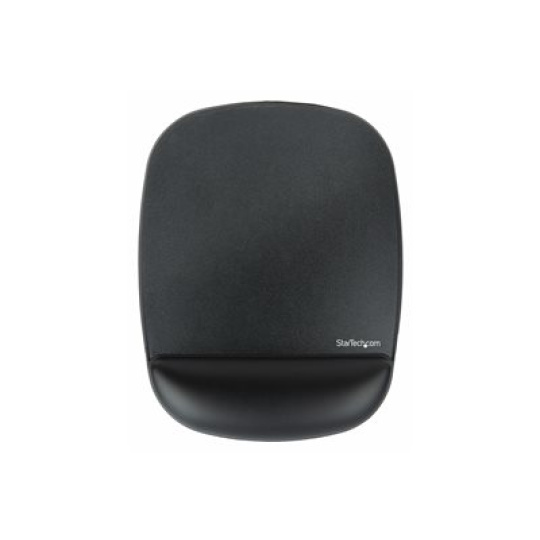 StarTech.com Mouse Pad with Hand rest, 6.7x7.1x 0.8 in (17x18x2cm), Ergonomic Mouse Pad with Wrist Support, Desk Wrist Pad w/ Non-Slip PU Base for Office/Home/Computer/Laptop - Cushioned Gel Mouse Pad w/ Palm Rest - Podložka pro myš s polštářkem pro zápěstí - černá - kompatibilní s TAA