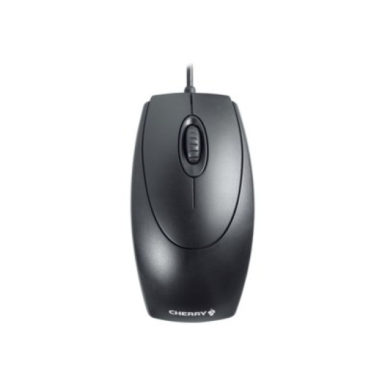 CHERRY WheelMouse - Myš - pravák a levák - optický - 3 tlačítka - kabelové - PS/2, USB - černá