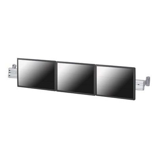 Neomounts FPMA-WTB100 - Montážní sada (nástrojová lišta) - fixní - pro 3 LCD displeje - stříbrná - velikost obrazovky: 10"-24" - montáž na stěnu