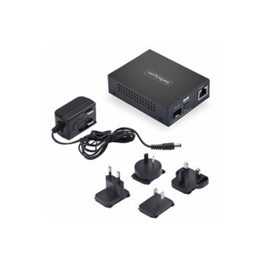 StarTech.com - Konvertor médií s optickými vlákny - 10GbE - pres vláknová optika - 10GBase-X, 10GBase-T, 10GBase-LR, 10GBase-SR - SFP+ / RJ-45 - kompatibilní s TAA