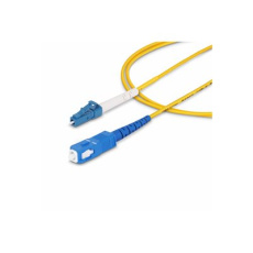 StarTech.com 1m (3.3ft) LC to SC (UPC) OS2 Single Mode Simplex Fiber Optic Cable, 9/125?m, Laser Optimized, 40G/100G, Bend Insensitive, Low Insertion Loss - LSZH Fiber Patch Cord (SPSMLCSC-OS2-1M) - Patch kabel - jednoduchý režim LC/UPC (M) do jednoduchý režim SC/UPC (M) - 1 m - 1 m - 2 mm - optické vlákno - simplex - 9 / 125 mikron - OS1/OS2 - neobsahuje halogen, pasivní, dvousmerný - žlutá