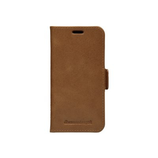 dbramante1928 Copenhagen Slim - Pouzdro s klopou pro mobilní telefon - kuže full-grain - bronz - 5.4" - pro Apple iPhone 12 mini