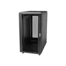 StarTech.com 18U 19" Server Rack Cabinet, 4 Post Adjustable Depth (6-32")Locking Knock Down Network/Computer Equipment Enclosure, Mobile with Glass Door & Casters, HP ProLiant ThinkServer - Data Rack Enclosure (RK1836BKF) - Rozvadec stojanový skrín - 4 pozice - podlahové provedení - cerná - 18U - 19" StarTech.com 18U 19" Server Rack Cabinet, 4 Post Adjustable Depth (6-32")Locking Knock Down Network/Computer Equipment Enclosure, Mobile with Glass Door & Casters, HP ProLiant ThinkServer - Data Rack Enclosure (RK1836BKF) - Rozvadec stojanový skrín - 4 pozice - podlahové provedení - cerná - 18U - 19"