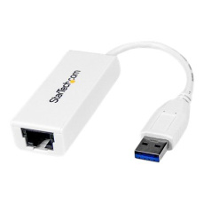 StarTech.com USB 3.0 to Gigabit Ethernet Network Adapter - 10/100/1000 NIC - USB to RJ45 LAN Adapter for PC Laptop or MacBook (USB31000SW) - Síťový adaptér - USB 3.0 - Gigabit Ethernet - bílá