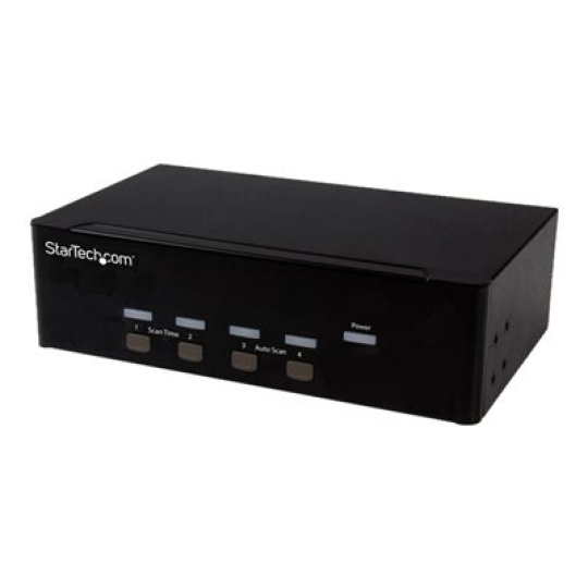 StarTech.com 4 Port VGA KVM Switch - Dual VGA - Hot-key & Audio Support - 1920x1200 KVM Switch - KVM Video Switch (SV431DVGAU2A) - Prepínac KVM / audio / USB - 4 x KVM / zvuk / USB - 1 místní uživatel - desktop - pro P/N: SV431RACK, SVA12M2NEUA, SVA12M5NA