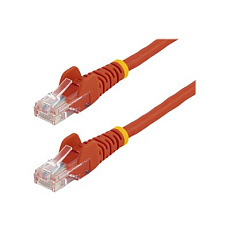Startech CAT5e Cable - 7 m Red Ethernet Cable - Snagless - CAT5e Patch Cord - CAT5e UTP Cable - RJ45 Network Cable - Patch kabel - RJ-45 (M) do RJ-45 (M) - 7 m - UTP - CAT 5e - provedení bez hrbolku, licna - cervená