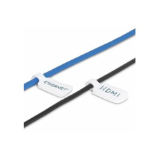StarTech.com 3.5in (9cm) Cable Labels, 100 Pack White, Cable/Cord Tags (CABLE-TAG-HLWH) - Identifikacní štítky kabelu - hook-to-hook fastener, write-on - 9 cm - bílá (balení 100)