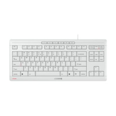 CHERRY STREAM KEYBOARD TKL - Klávesnice - USB - USA se symbolem Euro - klávesový spínač: CHERRY SX - bledě šedá CHERRY STREAM KEYBOARD TKL - Klávesnice - USB - USA se symbolem Euro - klávesový spínač: CHERRY SX - bledě šedá