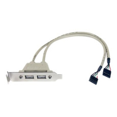 StarTech.com 2 Port USB A Female Low Profile Slot Plate Adapter - 2 Port USB Bracket - USB 2.0 A Female (USBPLATELP) - Panel USB - USB (F) do 5 pinu v in-line (F) StarTech.com 2 Port USB A Female Low Profile Slot Plate Adapter - 2 Port USB Bracket - USB 2.0 A Female (USBPLATELP) - Panel USB - USB (F) do 5 pinu v in-line (F)