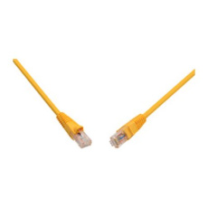 Solarix C6-114YE-1MB - Patch kabel - RJ-45 (M) do RJ-45 (M) - 1 m - UTP - CAT 6 - provedení bez hrbolků - žlutá
