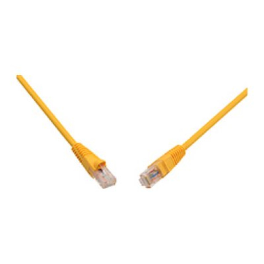 Solarix C6-114YE-1MB - Patch kabel - RJ-45 (M) do RJ-45 (M) - 1 m - UTP - CAT 6 - provedení bez hrbolků - žlutá