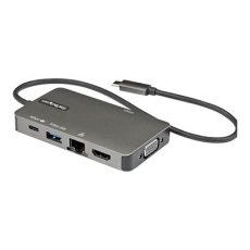StarTech.com USB-C Multiport Adapter, USB-C to 4K 30Hz HDMI or 1080p VGA, USB Type-C Mini Dock with 100W Power Delivery Passthrough, 3-Port USB 3.0 Hub 5Gbps, GbE, 12" Long Attached Cable - Works w/ Thunderbolt 3 (DKT30CHVPD2) - Dokovací stanice - USB-C - HDMI, VGA - 1GbE StarTech.com USB-C Multiport Adapter, USB-C to 4K 30Hz HDMI or 1080p VGA, USB Type-C Mini Dock with 100W Power Delivery Passthrough, 3-Port USB 3.0 Hub 5Gbps, GbE, 12" Long Attached Cable - Works w/ Thunderbolt 3 (DKT30CHVPD2) - Dokovací stanice - USB-C - HDMI, VGA - 1GbE