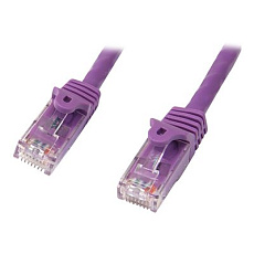 Startech 2m CAT6 Ethernet Cable, 10 Gigabit Snagless RJ45 650MHz 100W PoE Patch Cord, CAT 6 10GbE UTP Network Cable w/Strain Relief, Purple, Wiring is UL Certified/TIA - Category 6 - 24AWG (N6PATC2MPL) - Patch kabel - RJ-45 (M) do RJ-45 (M) - 2 m - UTP - CAT 6 - provedení bez hrbolku - purpurová