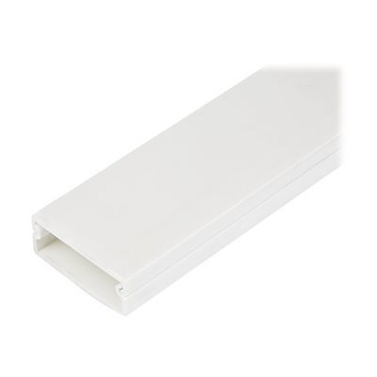 Startech Solid Cable Management Raceway with Adhesive Tape & Cover, 1-1/4"(32mm)W x 3/8"(11mm)H, 3ft(1m) length, PVC Network/Power Cord Hider/Wall Wire Duct, Max 12 Cables, UL Listed - UL94 V0, M1 Fire Rated (CBMWWD3211) - Kabelová dráha - 1 m - kompatibilní s TAA