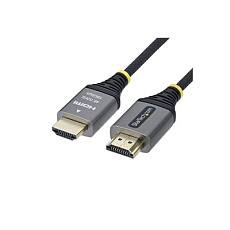 Startech - Prémiove vysoká rychlost - kabel HDMI s ethernetem - HDMI s piny (male) do HDMI s piny (male) - 1 m - odstínený - cerná a stríbrná - podpora 1440p (UWQHD) 144Hz, podpora 4K60Hz, Audio Return Channel (ARC), pletený, podpora HDR10, ultra flexibilní, rychlost prenosu dat až 18 Gbps, vysoká flexibilita, pasivní