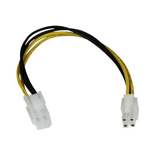 StarTech 8in ATX12V 4 Pin P4 CPU Power Extension Cable - M/F - Power extension cable - 4 pin ATX12V (M) to 4 pin ATX12V (F) - 7.9 in - ATXP4EXT - Prodlužovací šnura - 4pinový ATX12V (M) do 4pinový ATX12V (F) - 20 cm