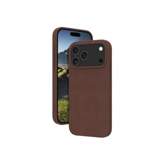 dbramante1928 Roskilde - Zadní kryt pro mobilní telefon - kompatibilita s MagSafe - kuže full-grain - dark tan