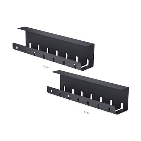 Startech - Zásuvka pro management kabelu - power bar holder - montáž pod stul - cerná - 53 cm - kompatibilní s TAA (balení 2)