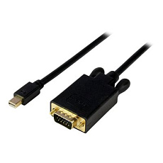 StarTech 6ft Mini DisplayPort to VGA Cable - Active - 1920x1200 - mDP to VGA Adapter Cable for Your Computer Monitor (MDP2VGAMM6B) - Kabel adaptéru - Mini DisplayPort (M) do HD-15 (VGA) (M) - Displayport 1.2/Thunderbolt - 1.8 m - aktivní, podpora 1920 x 1200 (WUXGA) - cerná StarTech 6ft Mini DisplayPort to VGA Cable - Active - 1920x1200 - mDP to VGA Adapter Cable for Your Computer Monitor (MDP2VGAMM6B) - Kabel adaptéru - Mini DisplayPort (M) do HD-15 (VGA) (M) - Displayport 1.2/Thunderbolt - 1.8 m - aktivní, podpora 1920 x 1200 (WUXGA) - cerná