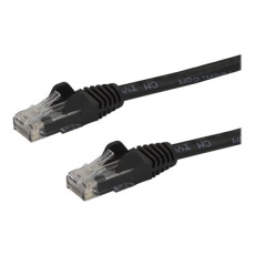 StarTech.com 50cm CAT6 Ethernet Cable, 10 Gigabit Snagless RJ45 650MHz 100W PoE Patch Cord, CAT 6 10GbE UTP Network Cable w/Strain Relief, Black, Fluke Tested/Wiring is UL Certified/TIA - Category 6 - 24AWG (N6PATC50CMBK) - Patch kabel - RJ-45 (M) do RJ-45 (M) - 50 cm - UTP - CAT 6 - lisovaný, provedení bez hrbolku - cerná StarTech.com 50cm CAT6 Ethernet Cable, 10 Gigabit Snagless RJ45 650MHz 100W PoE Patch Cord, CAT 6 10GbE UTP Network Cable w/Strain Relief, Black, Fluke Tested/Wiring is UL Certified/TIA - Category 6 - 24AWG (N6PATC50CMBK) - Patch kabel - RJ-45 (M) do RJ-45 (M) - 50 cm - UTP - CAT 6 - lisovaný, provedení bez hrbolku - cerná