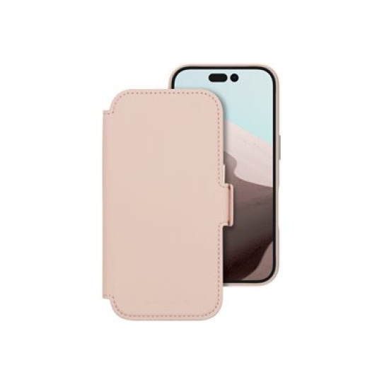 dbramante1928 Lynge - Pouzdro s klopou pro mobilní telefon - kompatibilita s MagSafe - ICON - ružová pink sand - pro Apple iPhone 16