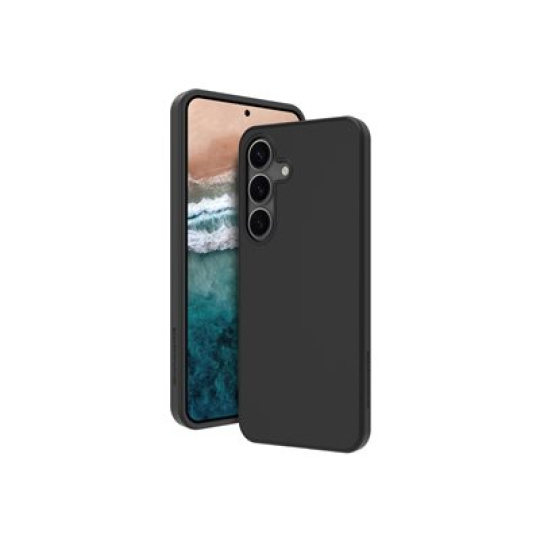 dbramante1928 Monaco - Zadní kryt pro mobilní telefon - kompatibilita s MagSafe - silikon, plast - nocní cern - pro Samsung Galaxy S25