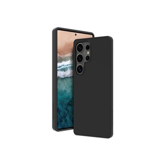 dbramante1928 Monaco - Zadní kryt pro mobilní telefon - kompatibilita s MagSafe - silikon, plast - nocní cern - pro Samsung Galaxy S25 Ultra
