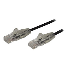 Startech 1.5m Slim LSZH CAT6 Ethernet Cable, 10 Gigabit Snagless RJ45 100W PoE Patch Cord, CAT 6 10GbE UTP Network Cable w/Strain Relief, Black, ETL/Low Smoke Zero Halogen - Category 6 - 28AWG (N6PAT150CMBKS) - Patch kabel - RJ-45 (M) do RJ-45 (M) - 1.5 m - UTP - CAT 6 - provedení bez hrbolku, licna - cerná