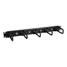 StarTech.com 1U 19" Cable Management Organizer, D Ring Hook Network/Server Rack Cord Manager, Data Center Horizontal Wire Panel with Passthrough Holes with Mounting Hardware, EIA/ECA-310-E - 1U Ring Hook Organizer (CABLMANAGERH) - Sada kabelového vedení skríne - 1U - 19"